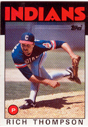 1986 Topps Baseball Cards      242     Rich Thompson